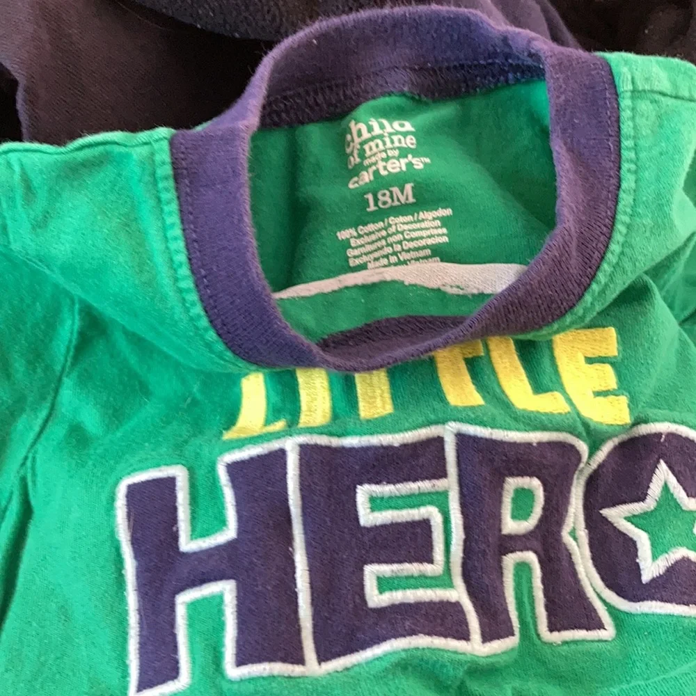 Child of mine mommy’s little hero tee 18 months